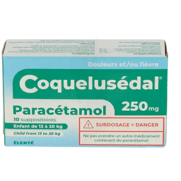 Coquelusedal Paracetamol 250 Mg, Suppositoire