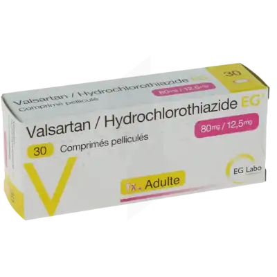 Valsartan/hydrochlorothiazide Eg 80 Mg/12,5 Mg, Comprimé Pelliculé à LIVRON-SUR-DROME