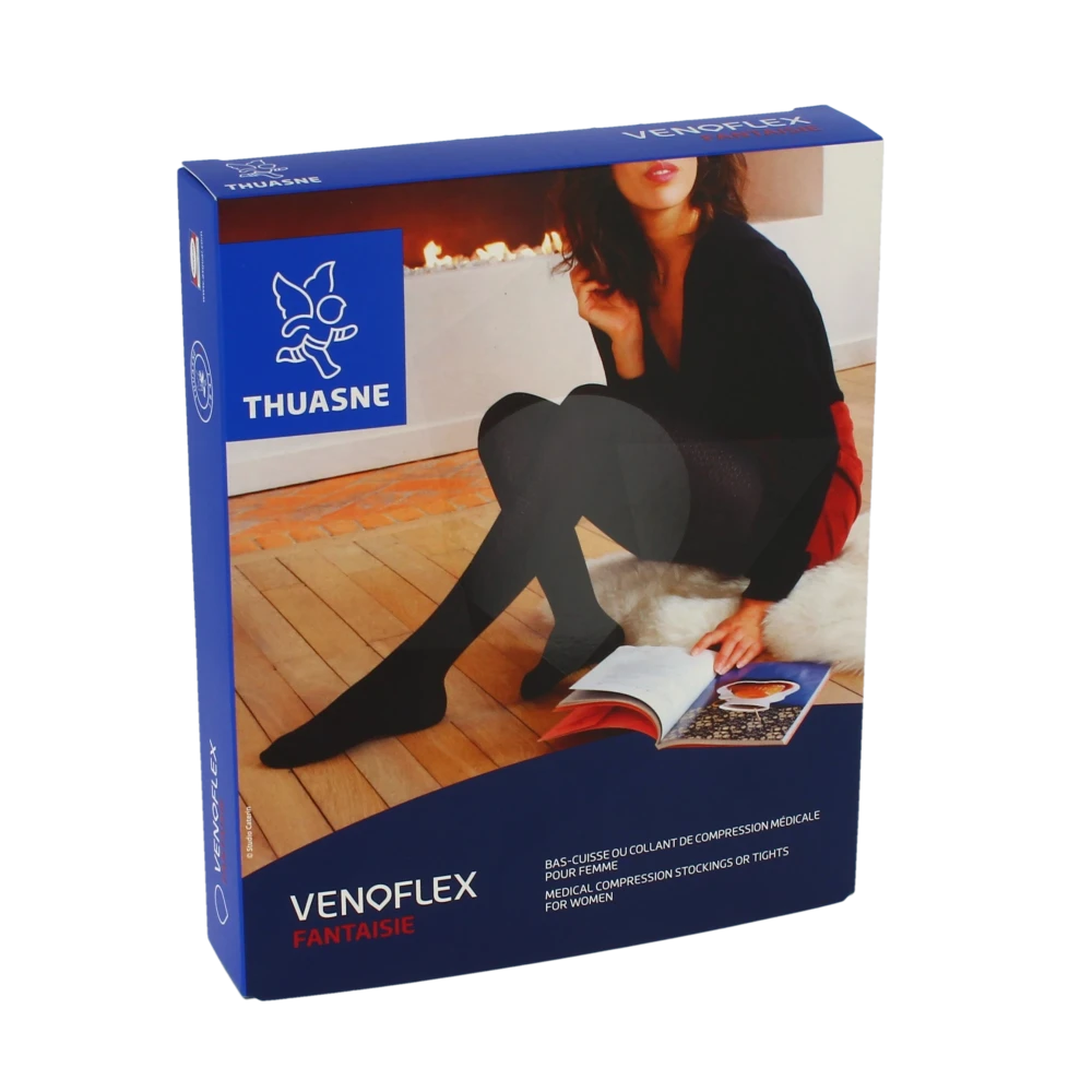 Venoflex Ogee 2 Bas Cuisse Femme Noir Taille 3l