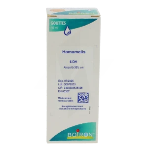 Boiron Hamamelis 6dh Solution Buvable En Gouttes Flacon De 60 Ml