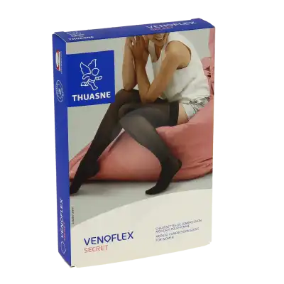 Thuasne Venoflex Secret 2 Chaussette Femme Beige Doré T5n à Sarrebourg