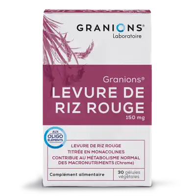 Granions Levure De Riz Rouge Gélules B/30 à Hourtin