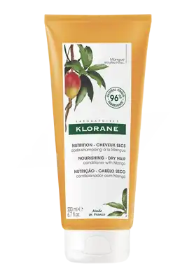 Klorane Mangue Après-shampooing Nutrition Cheveux Secs 200ml à MONSWILLER