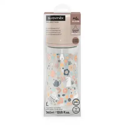 SUAVINEX BIBERON 360ML TETINE SXPROL ROSE