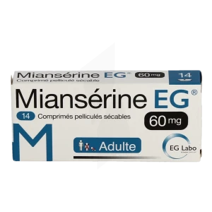 Mianserine Eg 60 Mg, Comprimé Pelliculé Sécable