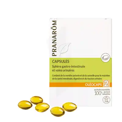 Pranarom Oleocaps 2 Caps Confort Gastro-intestinal à COLLONGES-SOUS-SALEVE