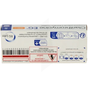 Clarithromycine Eg 500 Mg, Comprimé Pelliculé à Libération Modifiée