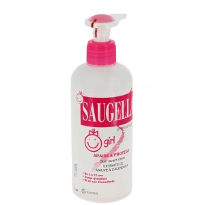 Saugella Girl Savon Liquide Hygiène Intime Fl Pompe/200ml