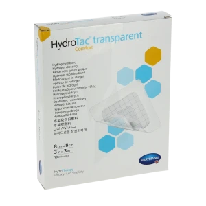 Hydrotac Transparent Comfort Pans Gel Adhésif 8x8cm B/ 10