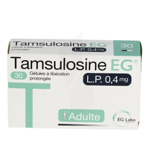 Tamsulosine Eg L.p. 0,4 Mg, Gélule à Libération Prolongée