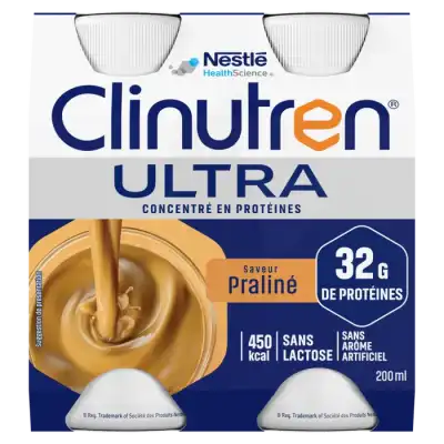 Clinutren Ultra Nutriment Praliné 4 Bouteilles/200ml à Paris