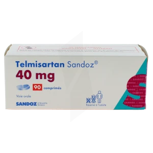 Telmisartan Sandoz 40 Mg, Comprimé