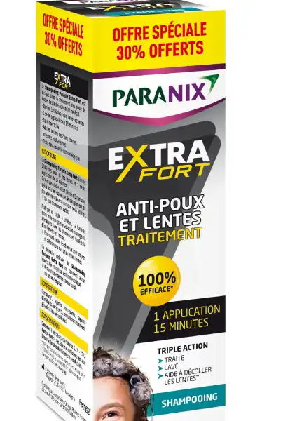 Paranix Extra Fort Shampoing 300ml Ac 30%