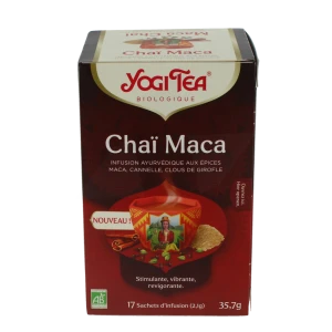 Yogi Tea Tisane Ayurvédique Chaï Maca Bio 17 Sachets/2,1g