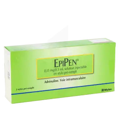 Epipen 0,15 Mg/0,3 Ml, Solution Injectable En Stylo Pré-rempli à Paris