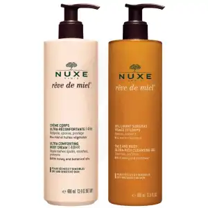 Acheter Nuxe Gel Lavant Surgras Visage et Corps Rêve de miel® 400ml + Crème Corps à Dreux