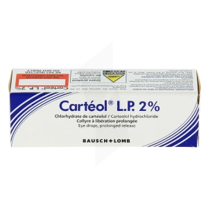 Carteol L.p. 2 %, Collyre à Libération Prolongée