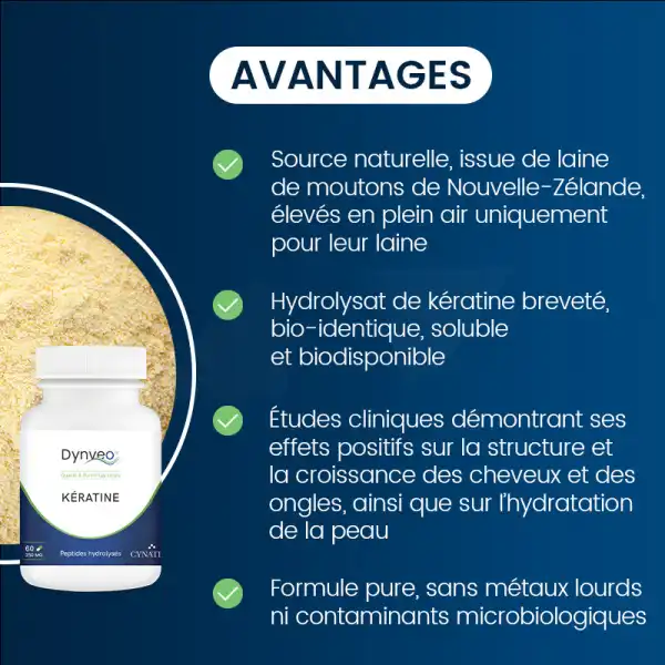 Dynveo Hydrolysat De Kératine 250mg Gélules B/60