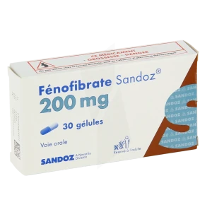 Fenofibrate Sandoz 200 Mg, Gélule