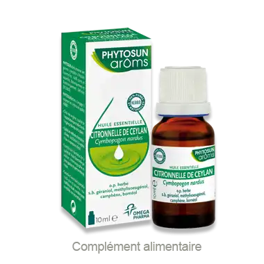 Phytosun Arôms Huiles essentielles Citronnelle de Ceylan 10 ml