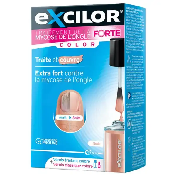Excilor Forte Color Nude Traitement De La Mycose De L'ongle Fl/30ml