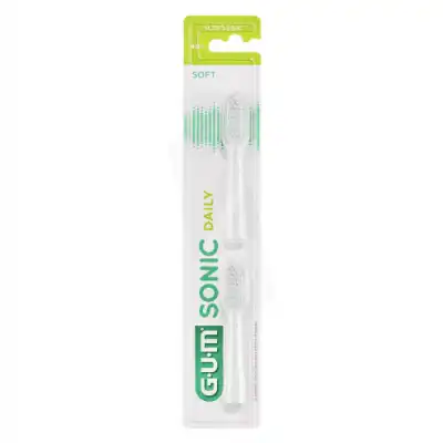 Gum Sonic Daily Recharge Brosse à Dents Souple Blanche à ESSEY LES NANCY