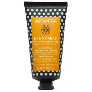 Apivita - Hand Care Crème Mains Hydratation Intense - Texture Riche Avec Acide Hyaluronique & Miel 50ml à Carcans