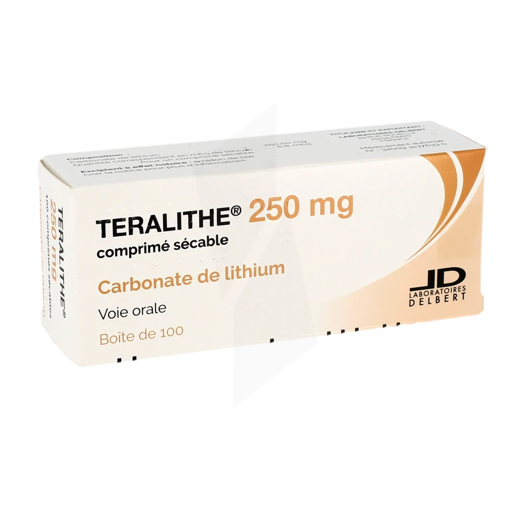 Teralithe 250 Mg, Comprimé Sécable