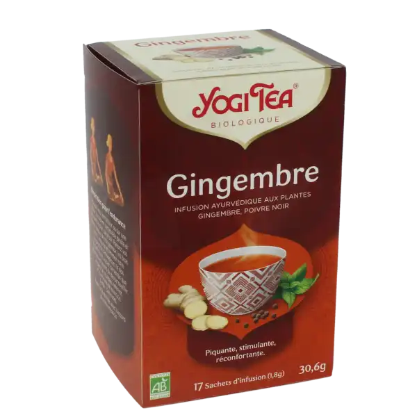 Yogi Tea Tisane Ayurvédique Gingembre Bio 17 Sachets/1,8g