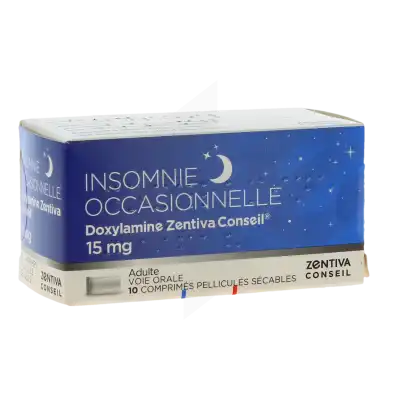 Doxylamine Zentiva Conseil 15 Mg, Comprimé Pelliculé Sécable à TOULENNE
