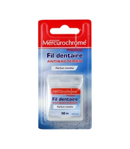 Mercurochrome Fil Dentaire Antibactérien 50m