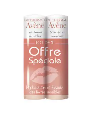 Avène Eau Thermale Soin Beauté Lèvres Sensibles 2x4g à Les Arcs