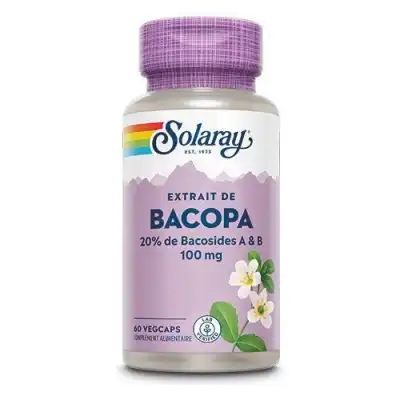 Solaray Bacopa 100mg Capsules Végétales B/60 à Libourne