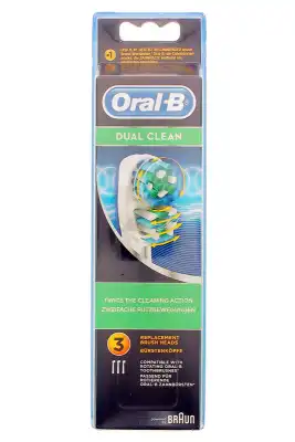 Brossette De Rechange Oral-b Dual Clean X 3 à SAINT-SAENS