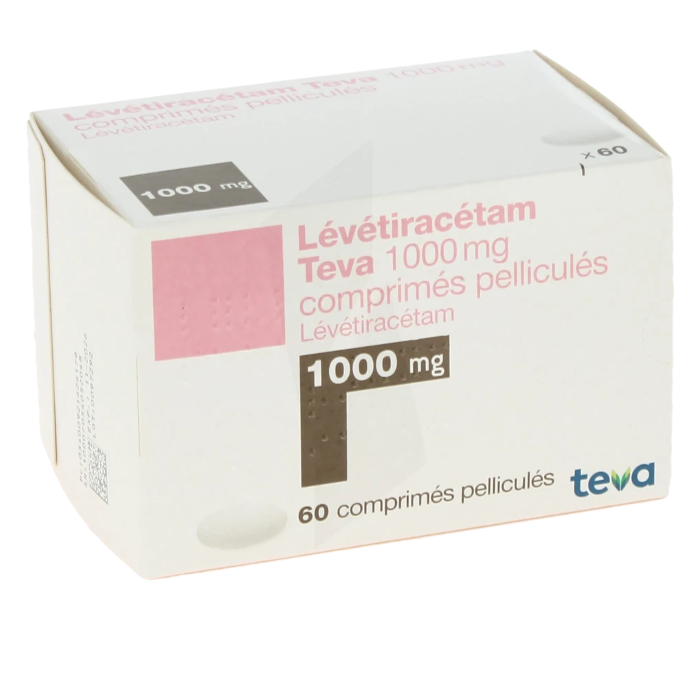 Levetiracetam Teva 1000 Mg, Comprimé Pelliculé