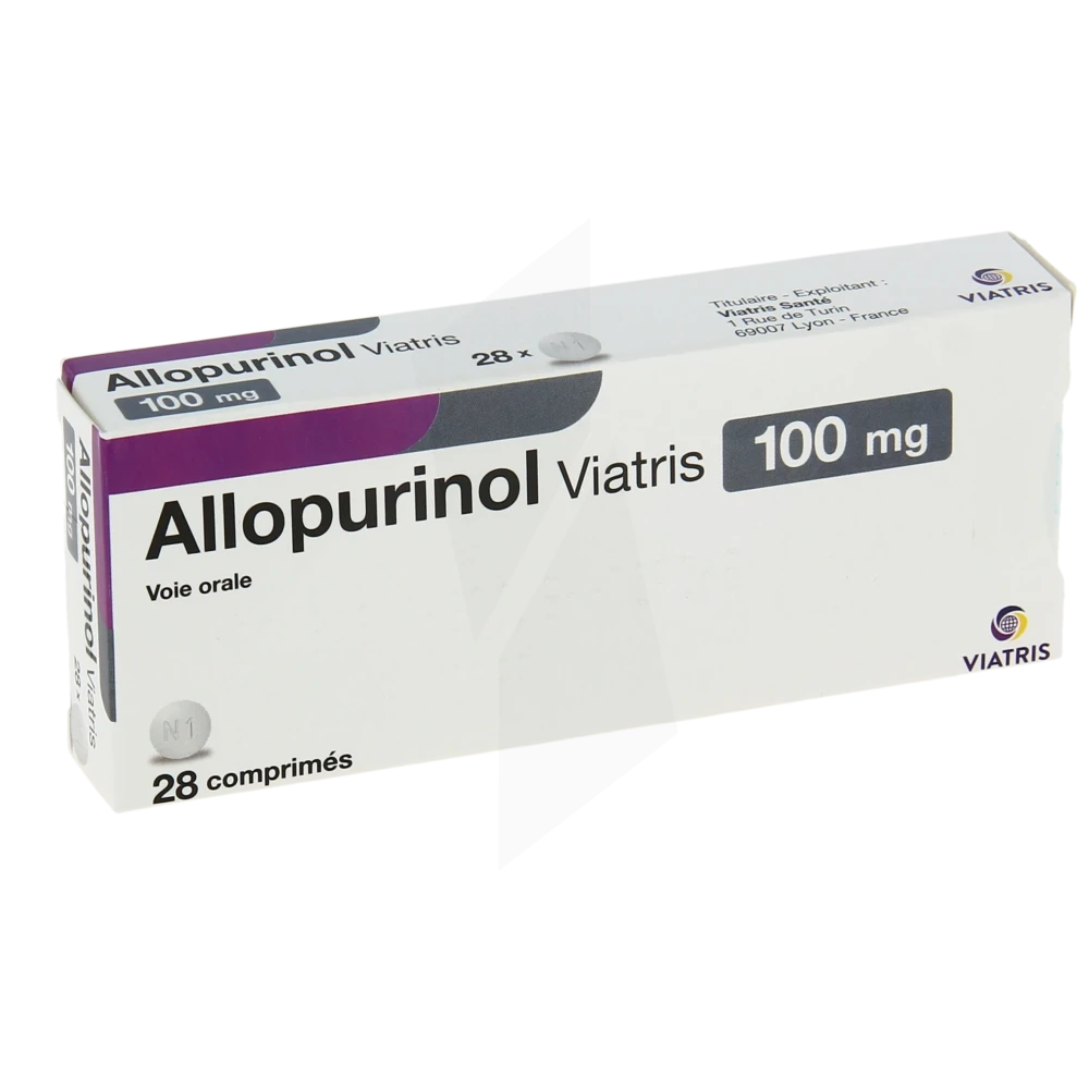 Allopurinol Viatris 100 Mg, Comprimé