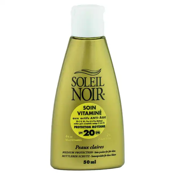 Soleil Noir Ip20 Crème Soin Vitaminé Protection Moyenne T/50ml