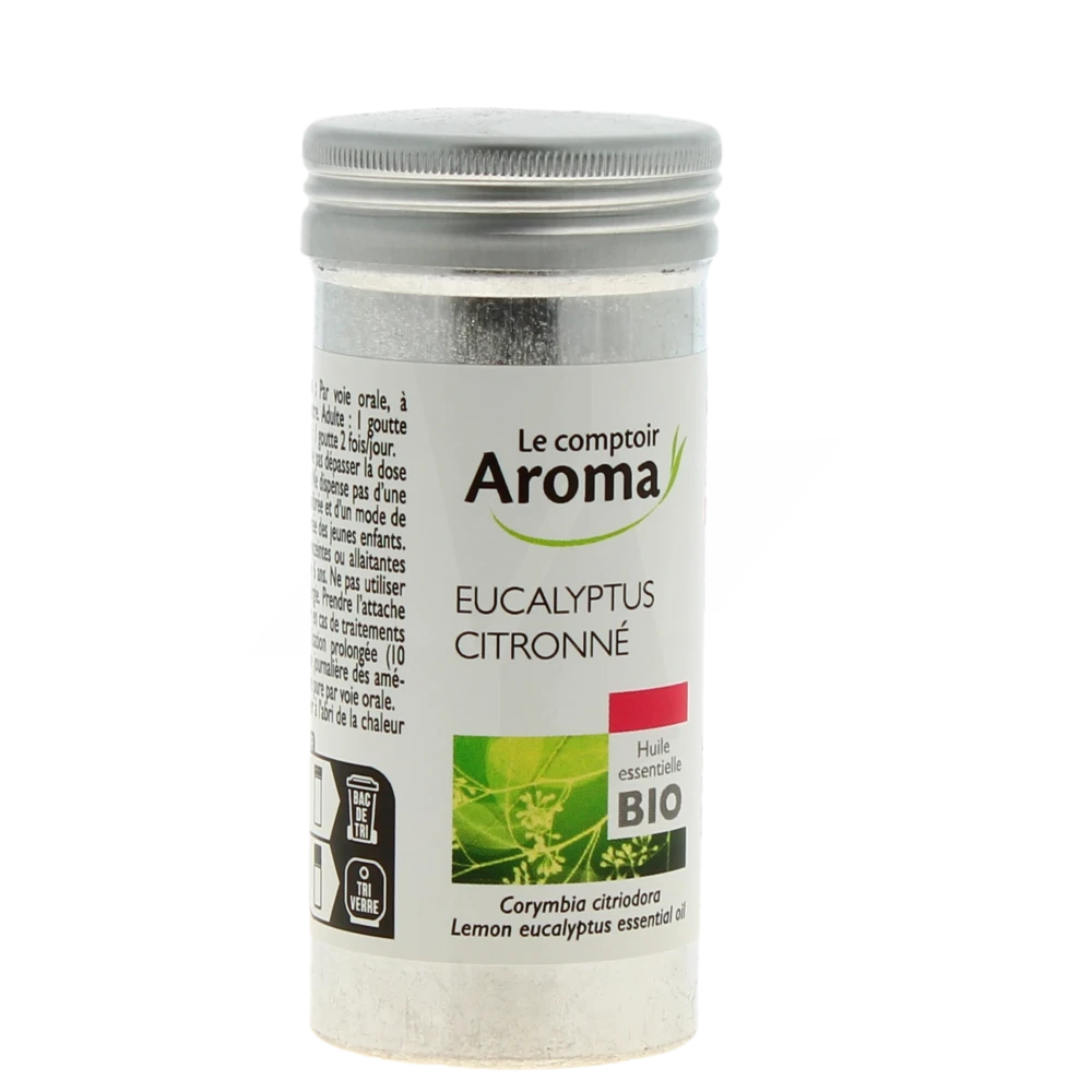 Le Comptoir Aroma Huile Essentielle Eucalyptus Citronné Certbio Flacon De 10 Ml