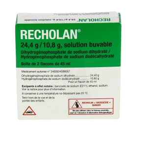 Recholan 24,4 G/10,8 G, Solution Buvable