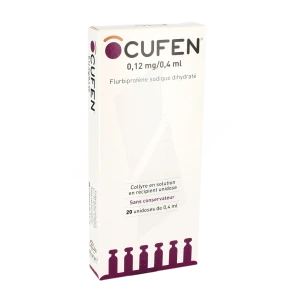 Ocufen 0,12 Mg/ 0,4 Ml, Collyre En Récipient Unidose