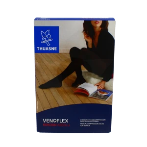 Venoflex Kokoon Absolu 2 Chaussette Mollet- Femme Beige Naturel Taille 2l
