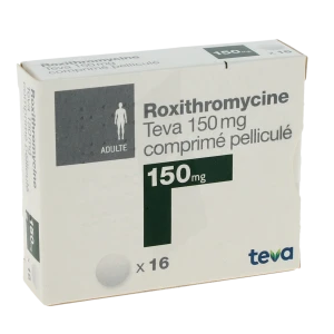 Roxithromycine Teva 150 Mg, Comprimé Pelliculé