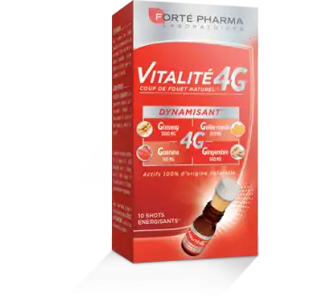 Vitalité 4g Dynamisant Solution Buvable 10 Shots/10ml à BIGANOS