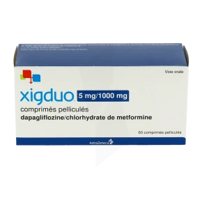 Xigduo 5 Mg/1000 Mg, Comprimé Pelliculé
