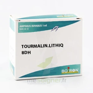 Boiron Tourmaline Lithique 8dh Solution Buvable En Ampoules Boîte De 12 Ampoules