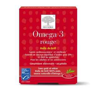 New Nordic Oméga 3 Rouge Gélules B/60