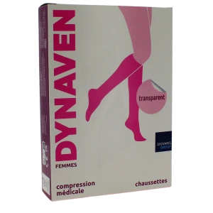 Sigvaris Dynaven Transparent Chausettes Morpho- Classe 2 Femme Noir Normal S