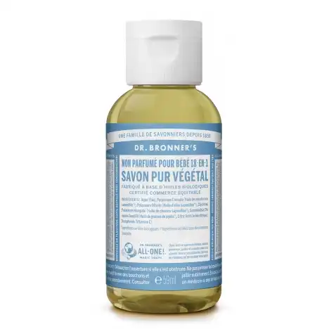 Dr Bronner's Savon Liquide Non ParfumÉ Pour Bebe 59 Ml