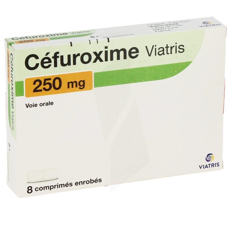 Cefuroxime Viatris 250 Mg, Comprimé Enrobé