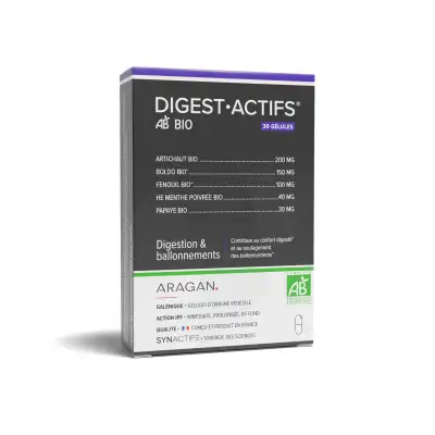 Aragan Synactifs Digestactifs Bio Gélules B/30 à AMBARÈS-ET-LAGRAVE
